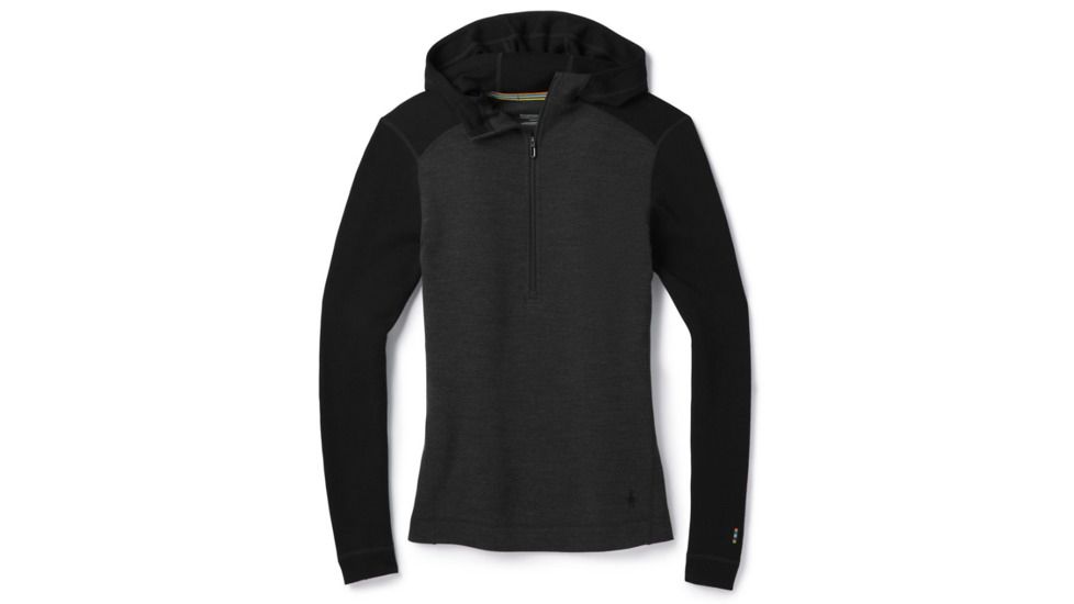 Smartwool Merino 250 Baselayer 1/2 Zip Hoody-Women's, Charcoal, Extra Large, SW015094003-XL