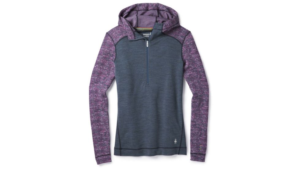 Smartwool Merino 250 Baselayer 1/2 Zip Hoody-Women's, Dark Blue Steel, Extra Large, SW015094292-XL