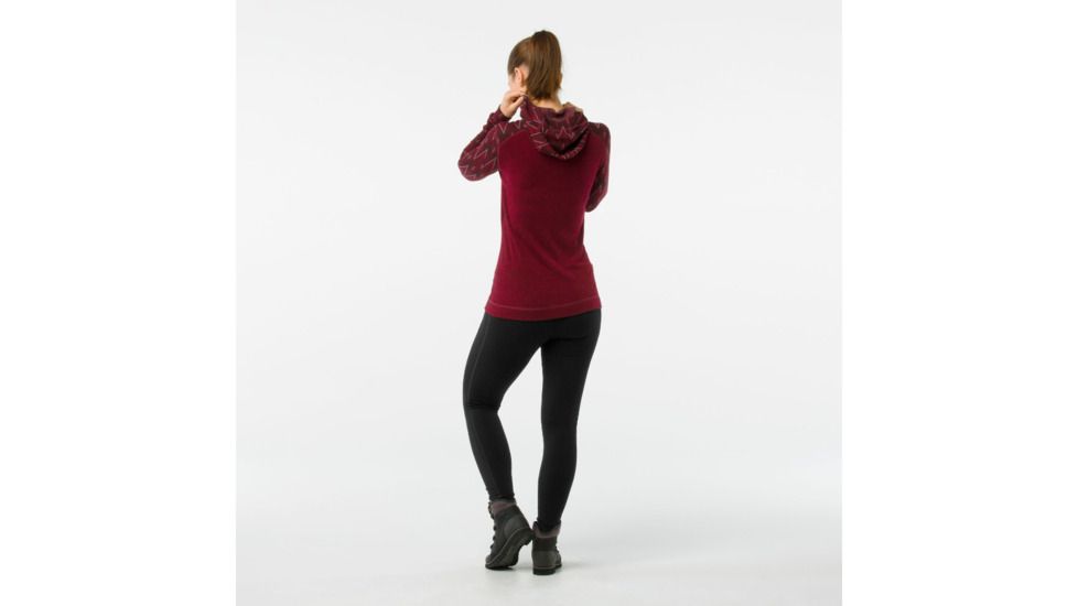 Smartwool Merino 250 Baselayer 1/2 Zip Hoody-Women's, Tibetan Red, Large, SW015094A25-L
