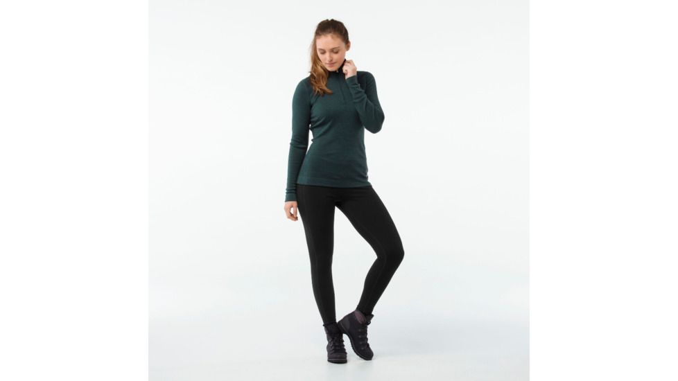 Smartwool Merino 250 Baselayer 1/4 Zip-Women's, Lochness Heather, Extra Large, SW0NP221961-XL