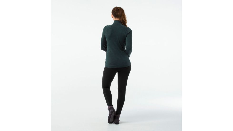 Smartwool Merino 250 Baselayer 1/4 Zip-Women's, Lochness Heather, Extra Large, SW0NP221961-XL