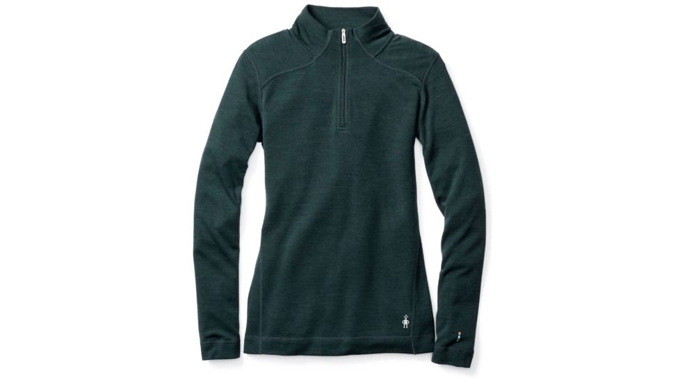 Smartwool Merino 250 Baselayer 1/4 Zip-Women's, Lochness Heather, Extra Large, SW0NP221961-XL