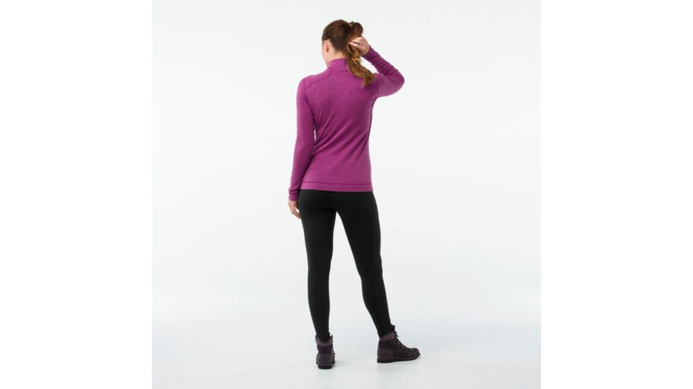 Smartwool Merino 250 Baselayer 1/4 Zip-Women's, Meadow Mauve H, Large, SW0NP221A11-L