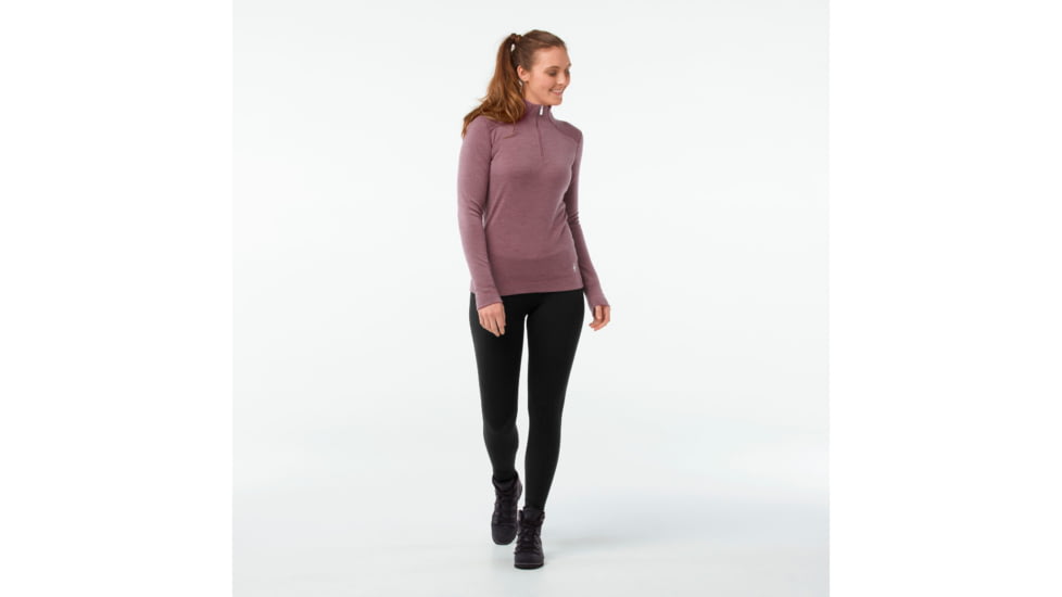 Smartwool Merino 250 Baselayer 1/4 Zip-Women's, Nostalgia Rose H, Extra Large, SW0NP221A12-XL