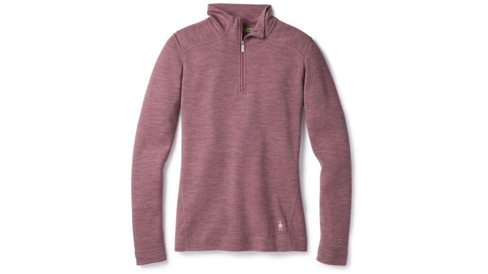 Smartwool Merino 250 Baselayer 1/4 Zip-Women's, Nostalgia Rose H, Extra Large, SW0NP221A12-XL