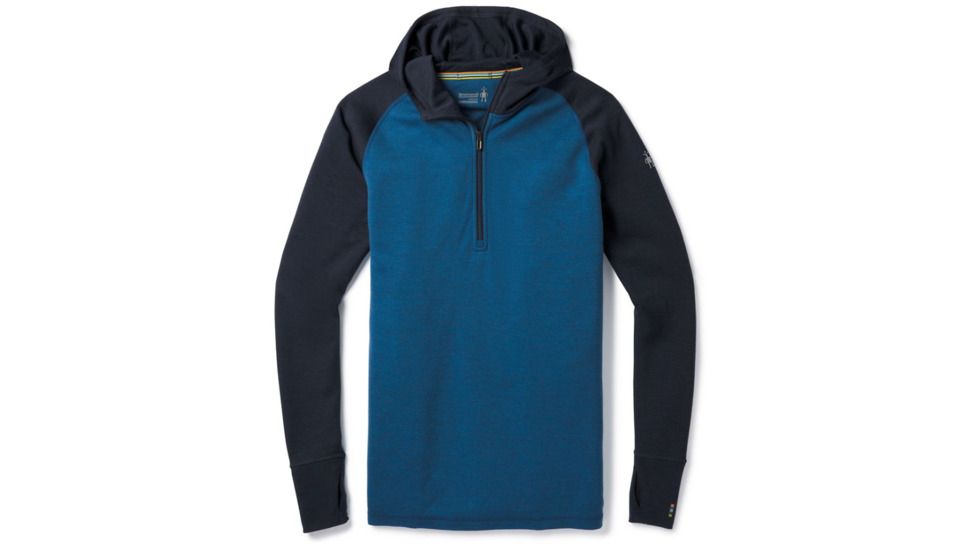 Smartwool Merino 250 Baselayer Hoody-Men's, Bright Cobalt H, Extra Large, SW016083A18-XXL