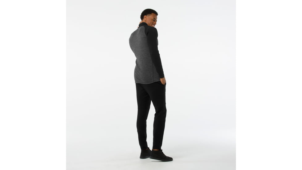Smartwool Merino 250 Baselayer Pattern 1/4 Zip-Men's, Black, Extra Large, SW0NP616001-XXL