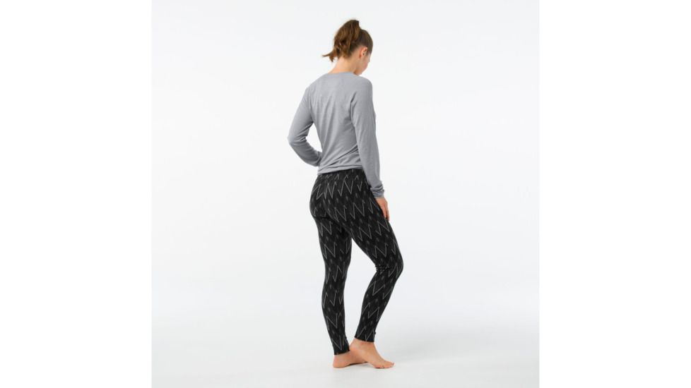 Smartwool Merino 250 Baselayer Pattern Bottom-Women's, Black-Charcoal H, Large, SW0NP207A41-L