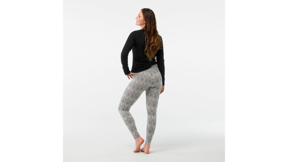 Smartwool Merino 250 Baselayer Pattern Bottom-Women's, Light Gray-Moonbeam Heather, Large, SW0NP207A42-L
