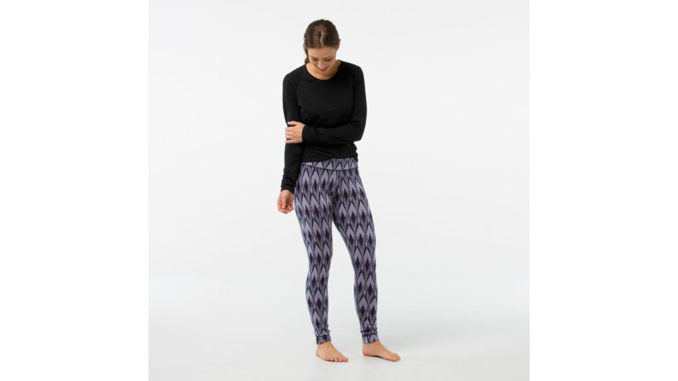 Smartwool Merino 250 Baselayer Pattern Bottom-Women's, Purple Mist, Extra Small, SW0NP207A26-XS
