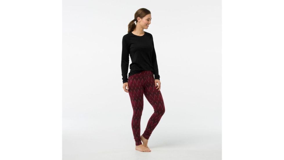 Smartwool Merino 250 Baselayer Pattern Bottom-Women's, Tibetan Red, Large, SW0NP207A25-L