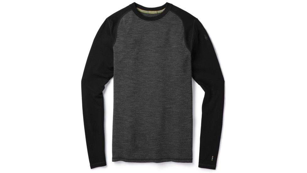 Smartwool Merino 250 Baselayer Pattern Crew - Mens, Black/Black, 2XL, SW0NP601002-XXL