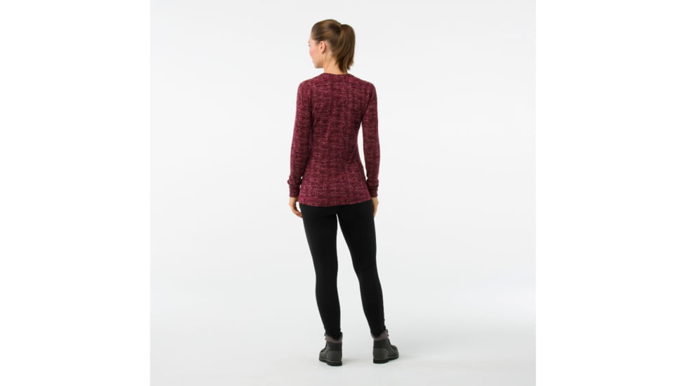 Smartwool Merino 250 Baselayer Pattern Crew-Women's, Fig, Large, SW0NP226A13-L