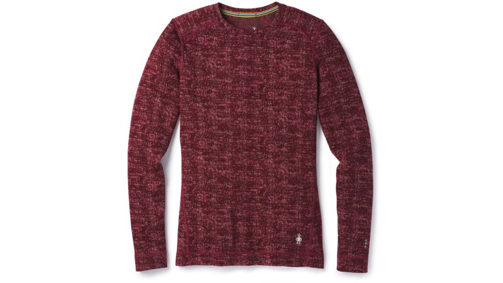Smartwool Merino 250 Baselayer Pattern Crew-Women's, Fig, Large, SW0NP226A13-L