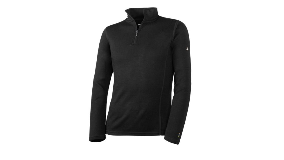 Smartwool Merino 250 Baselayer Zip T-Boy's, Black, Small, SW0SN111001-S