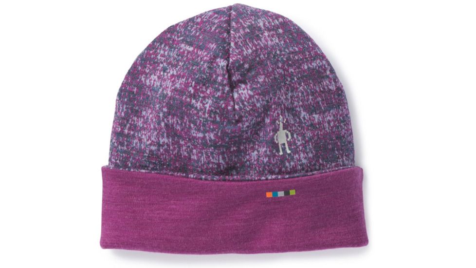 Smartwool Merino 250 Reversible Pattern Cuffed Beanie-Youth Unisex, Meadow Mauve H, Medium, SW018019A11-SM