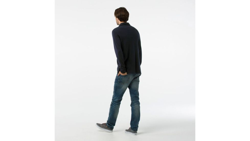 Smartwool Merino 250 Long Sleeve Polo-Men's, Deep Navy, Extra Large, SW000293092-XXL