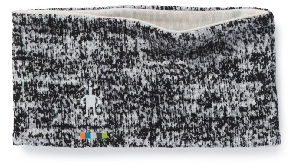 Smartwool Merino 250 Pattern Reversible Headband-Unisex, Black-Moonbeam Heather, Unisex Medium, SW0SC919A51-1FM