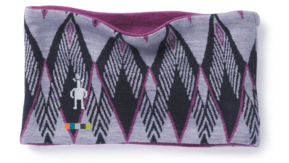 Smartwool Merino 250 Pattern Reversible Headband-Unisex, Purple Mist, Unisex Medium, SW0SC919A26-1FM