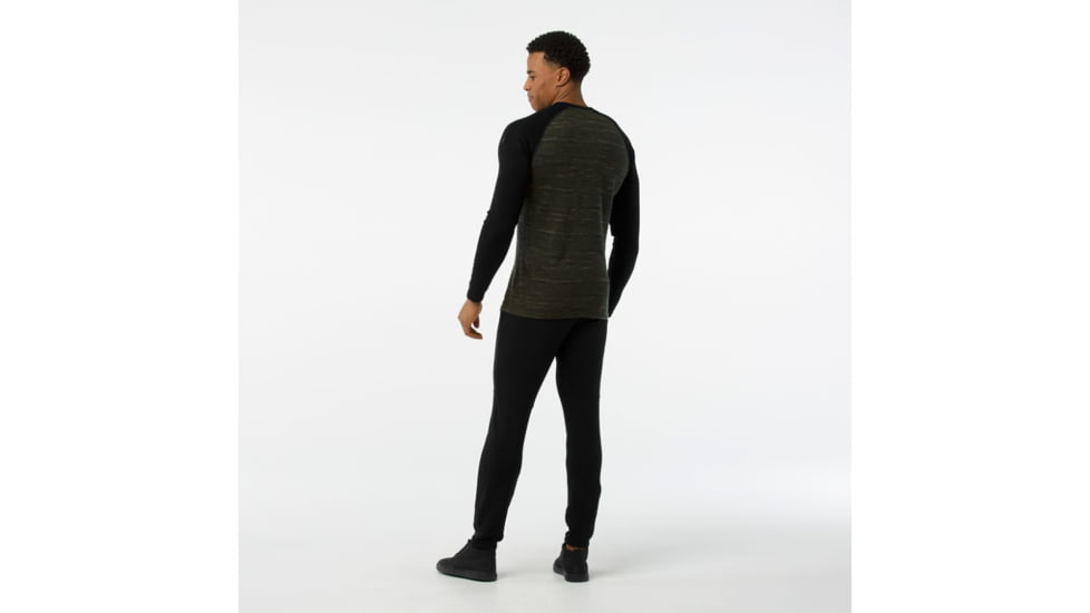 Smartwool Merino 250 Pocket Crew-Men's, Olive-Black, Small, SW016084A74-S