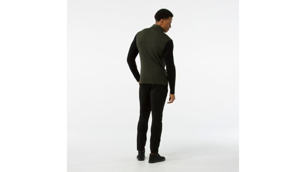 Smartwool Merino 250 Pullover-Men's, Olive-Black, Medium, SW016085A74-M