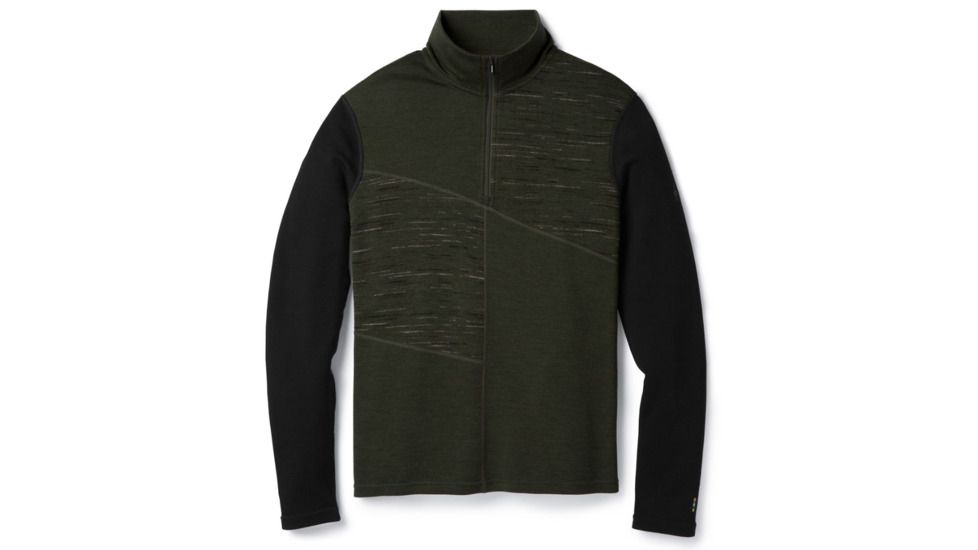 Smartwool Merino 250 Pullover-Men's, Olive-Black, Medium, SW016085A74-M