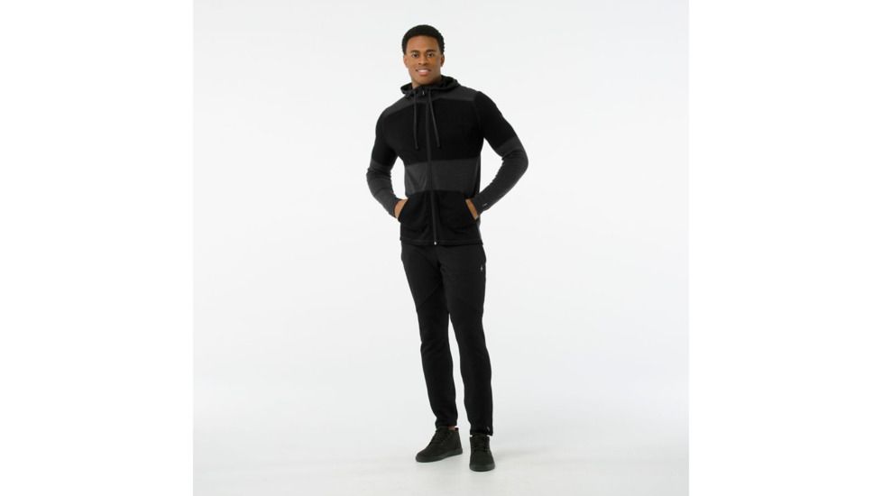 Smartwool Merino 250 Hoody Sport-Men's, Charcoal-Black, Large, SW016901698-L