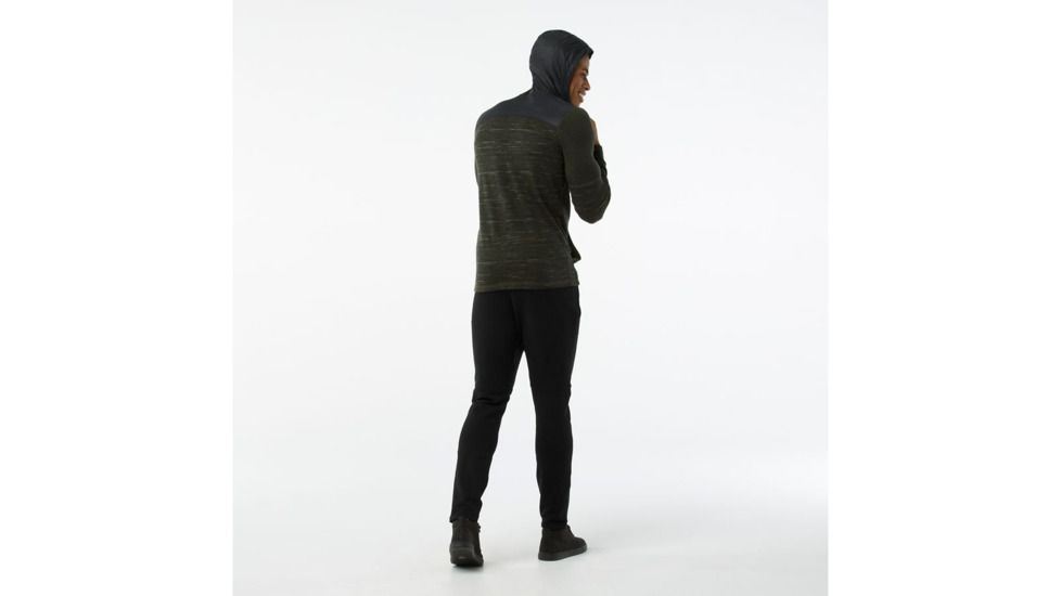 Smartwool Merino 250 Hoody Sport-Men's, Olive-Black, Large, SW016901A74-L