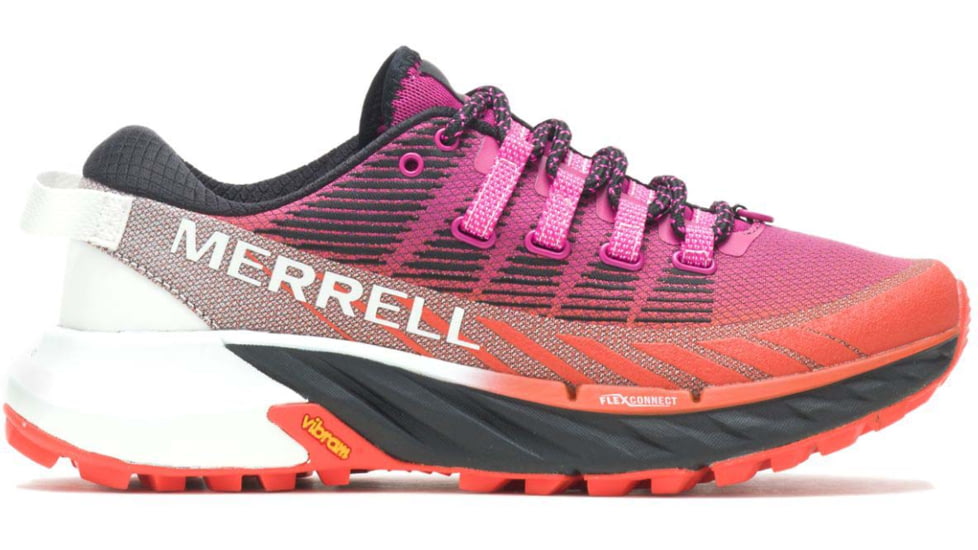 Merrell Agility Peak 4 Shoes - Womens, Fuchsia/Tangerine, 9, J067524-M-9