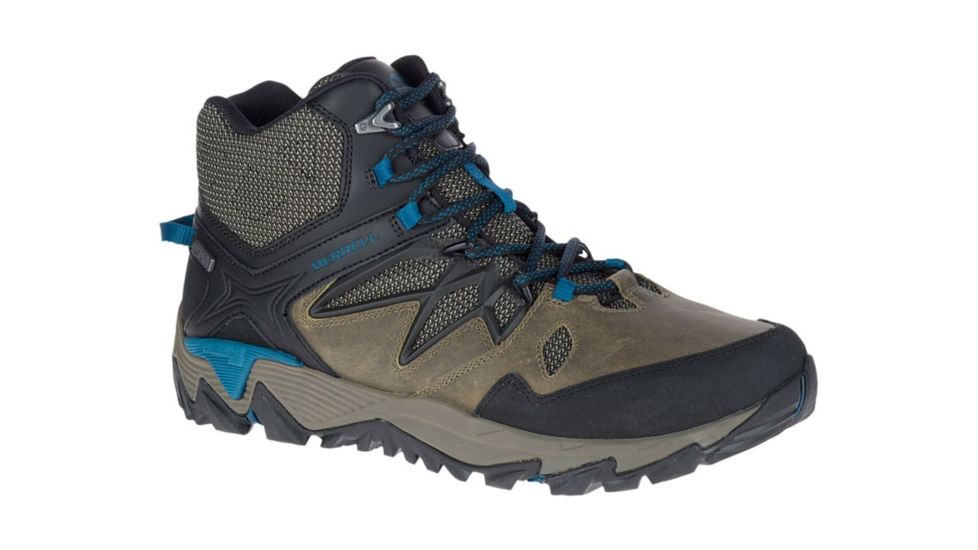 Merrell All Out Blaze 2 Mid Waterproof Hiking Boots - Mens, Stucco, 8.5, Medium, J12097-8.5