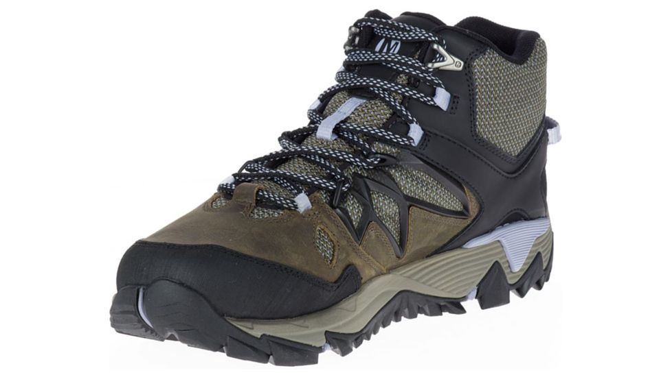 Merrell All Out Blaze 2 Mid Waterproof Hiking Boots - Women's, Dark Olive, 7, Medium, J09376-7