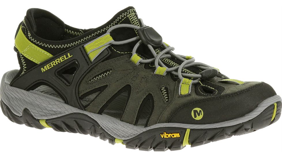Merrell All Out Blaze Sieve Watersport Shoe - Men's-Castle Rock/Green-Medium-9