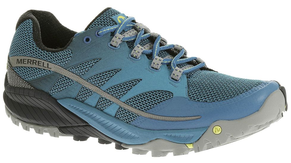 Merrell All Out Charge Trail Running Shoe - Men's-Racer Blue/Navy-Medium-13 US