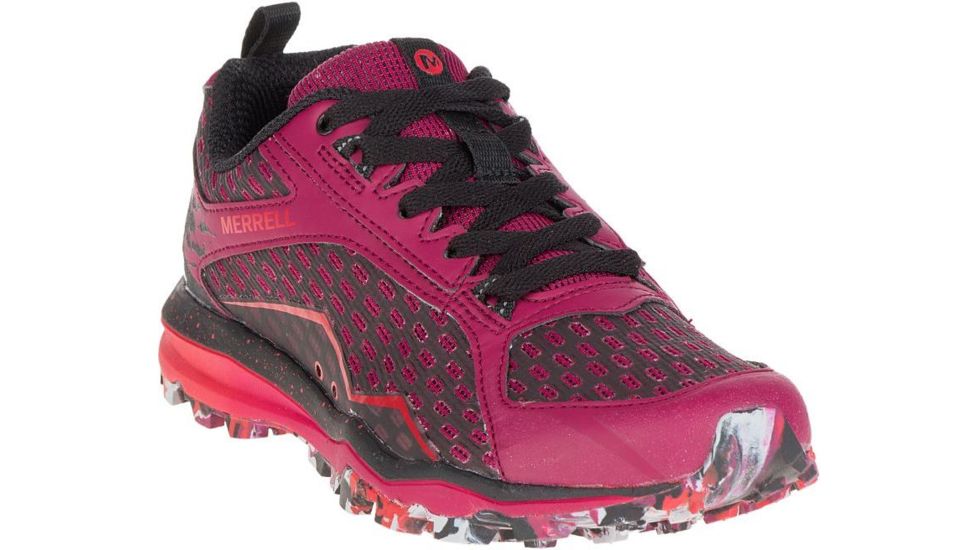 Merrell All Out Crush Trail Running Shoe - Women's-Beet Red-Medium-6