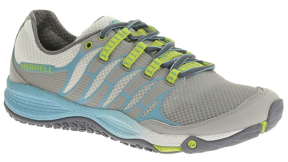 Merrell All Out Fuse Trail Running Shoe - Women's-Sleet/Lime-Medium-8.5 US