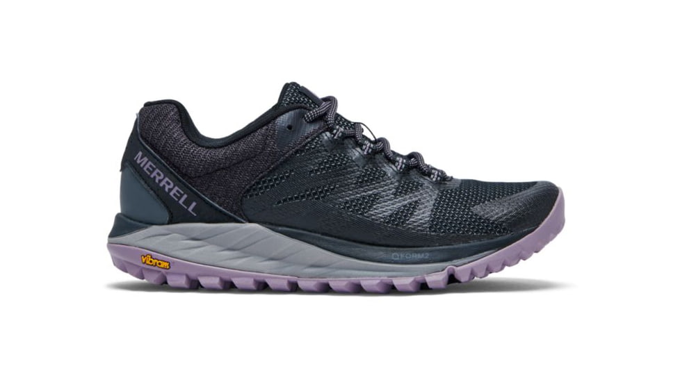 Merrell Antora 2 Trail Running Shoes - Womens, Black/Shark, 07.5, J066848-7.5