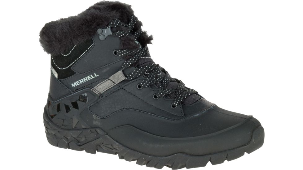 Merrell Aurora 6 Ice Waterproof Hiking Boot - Women's-Black-Medium-6