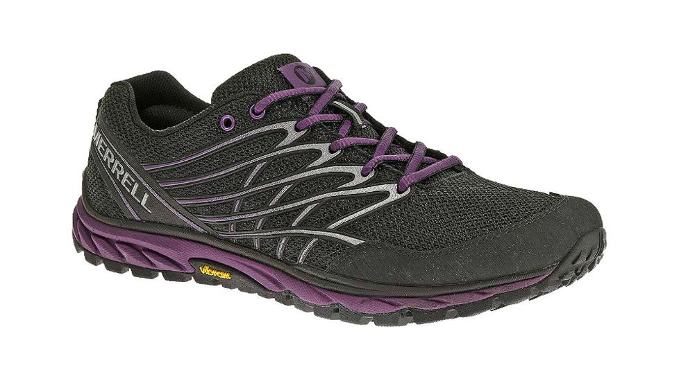 Merrell Bare Access Trail Running Shoe - Women's-Black/Purple-Medium-7.5 US