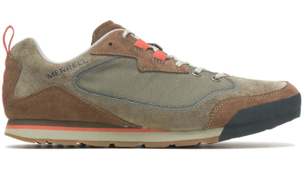Merrell Burnt Rock Travel Suede Shoes - Mens, Dusty Olive, 11.5, Regular, J95233-11.5