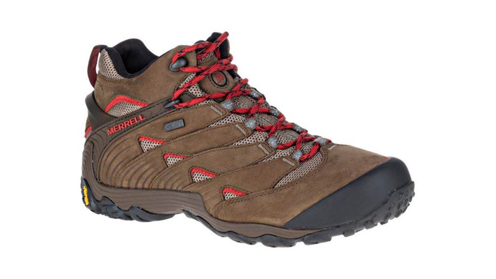 Merrell Chameleon 7 Mid Waterproof Hiking Boot - Mens-Boulder-Medium-8.5