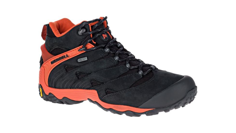 Merrell Chameleon 7 Mid Waterproof Hiking Boots - Men's, Fire, 13, Medium, J18491-13