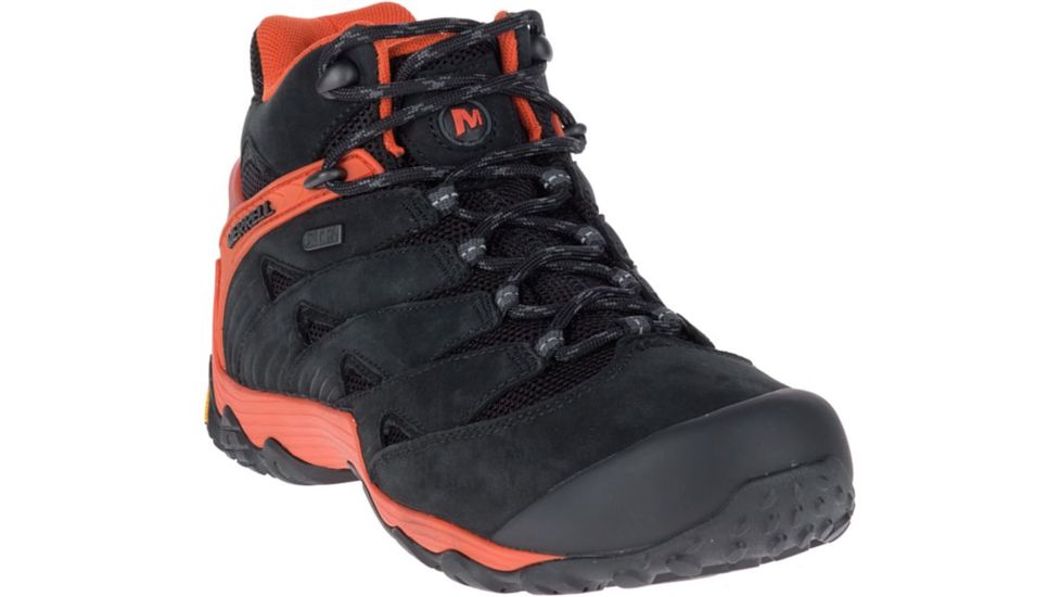 Merrell Chameleon 7 Mid Waterproof Hiking Boots - Men's, Fire, 13, Medium, J18491-13