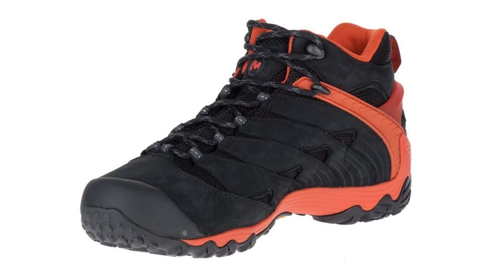 Merrell Chameleon 7 Mid Waterproof Hiking Boots - Men's, Fire, 13, Medium, J18491-13