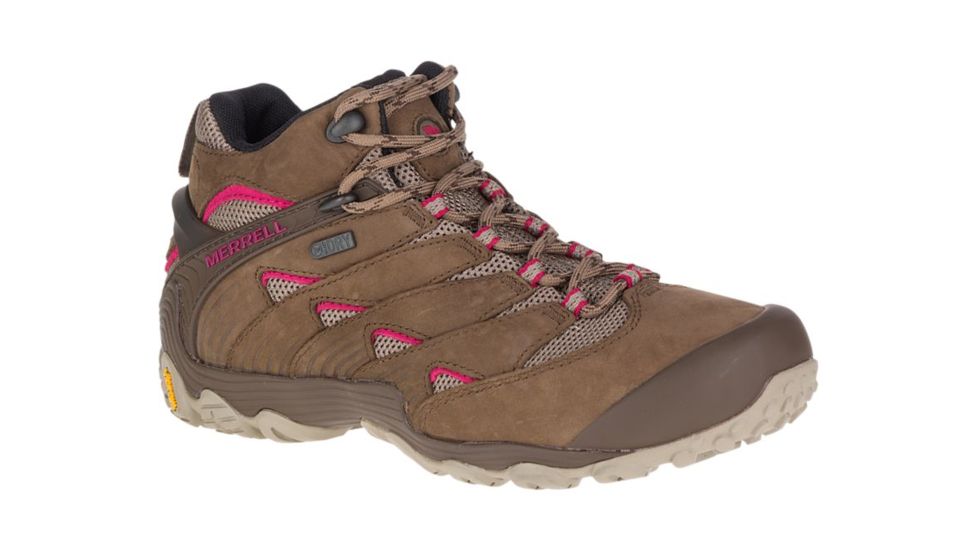 Merrell Chameleon 7 Mid Waterproof Hiking Boots - Womens, Merrell Stone, 7, Medium, J12040-7