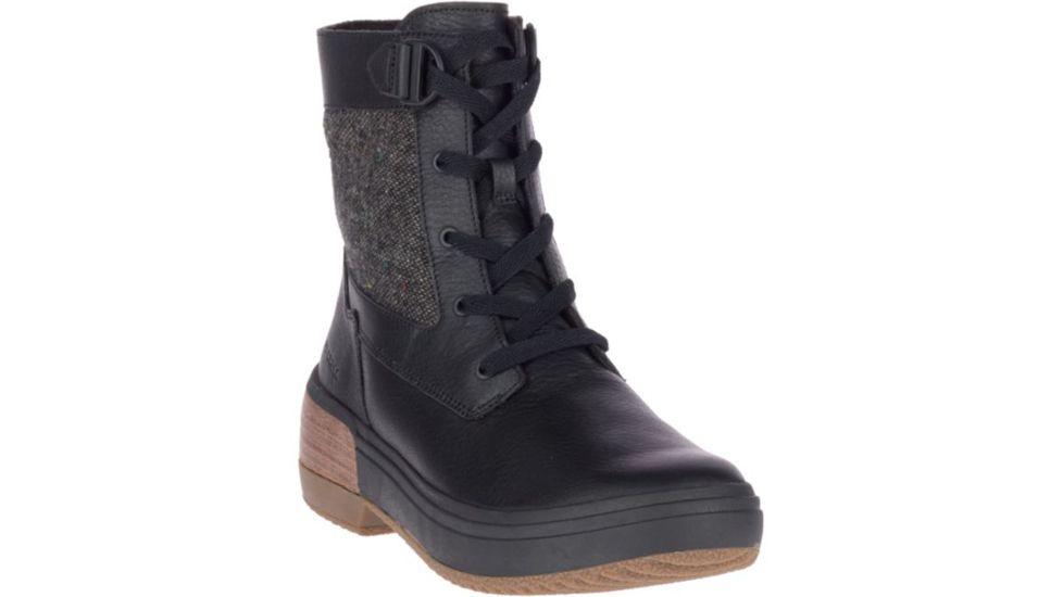Merrell Haven Mid Lace Waterproof - Womens, Black, Medium, 7.5, J17880-001-07.5