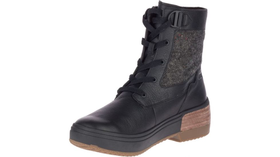 Merrell Haven Mid Lace Waterproof - Womens, Black, Medium, 7.5, J17880-001-07.5