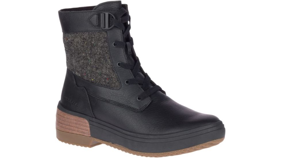 Merrell Haven Mid Lace Waterproof - Womens, Black, Medium, 7.5, J17880-001-07.5