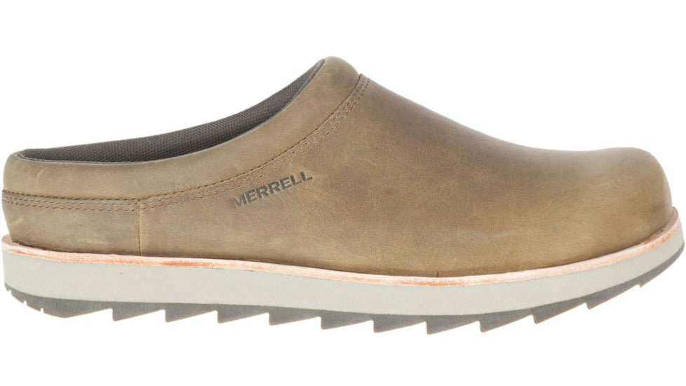 Merrell Juno Clog Leather Shoes - Mens, Fossil, 10.5, Medium, J002135-10.5