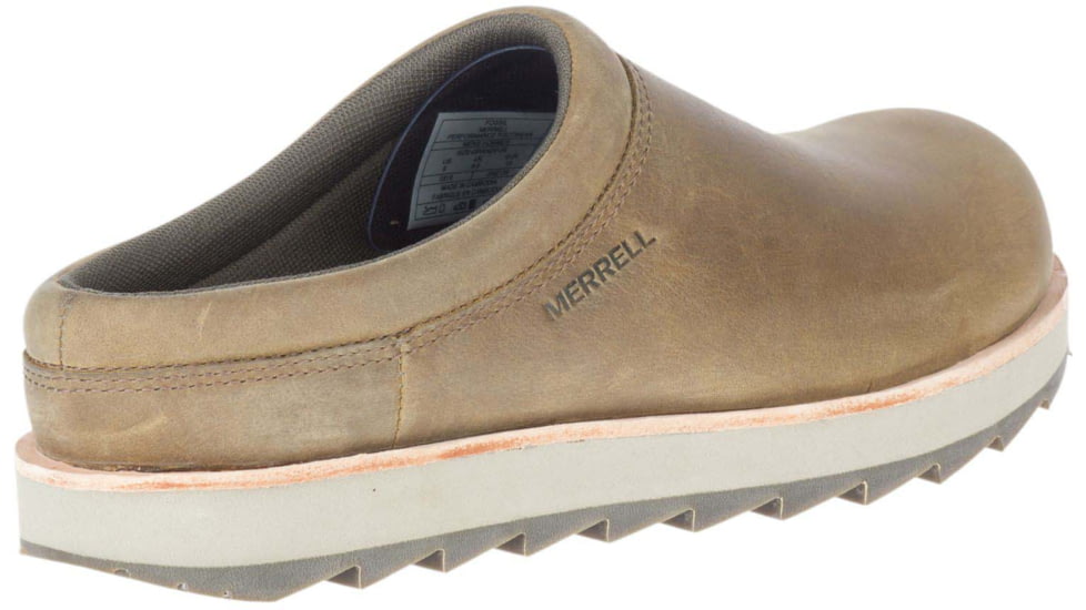 Merrell Juno Clog Leather Shoes - Mens, Fossil, 10.5, Medium, J002135-10.5