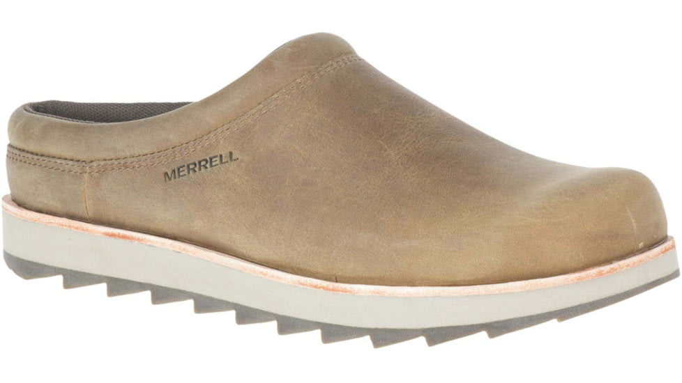 Merrell Juno Clog Leather Shoes - Mens, Fossil, 10.5, Medium, J002135-10.5